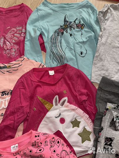 Брендовые вещи пакетом девочке 110 116 122