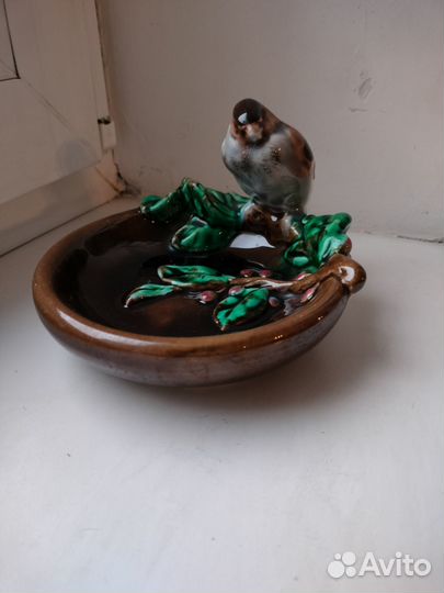 Пепельница мелочница Воробей зик отл