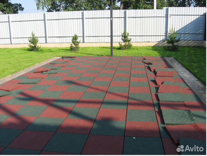 Резиновая Плитка 500х500х40