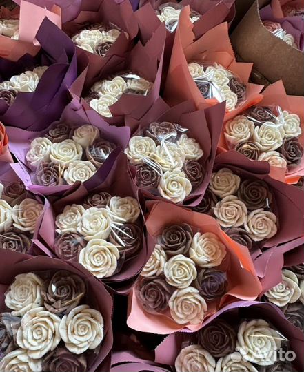 Розы из шоколада