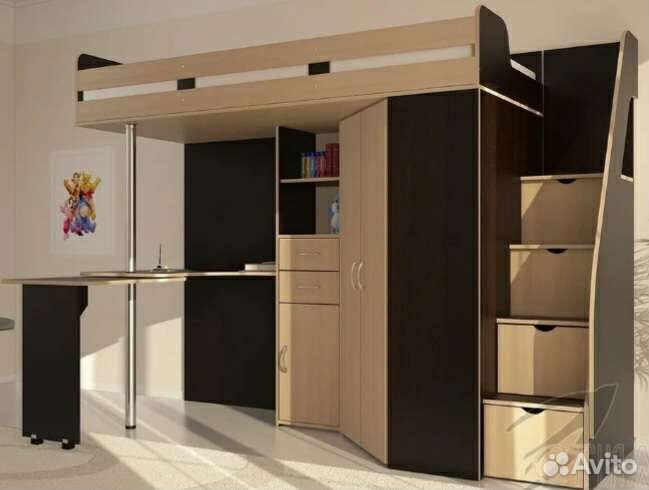 Детская кровать чердак Мийа