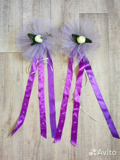 Свадебное украшение на авто