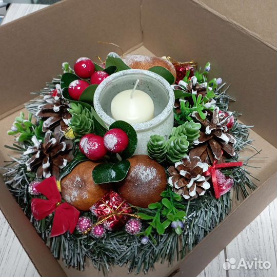 Новогодний подсвечник