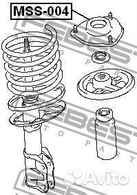 Febest MSS-004 Опора амортизатора mitsubishi lance