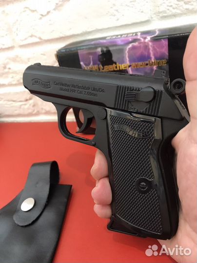 Пистолет зажигалка Walther 1в1 металлический