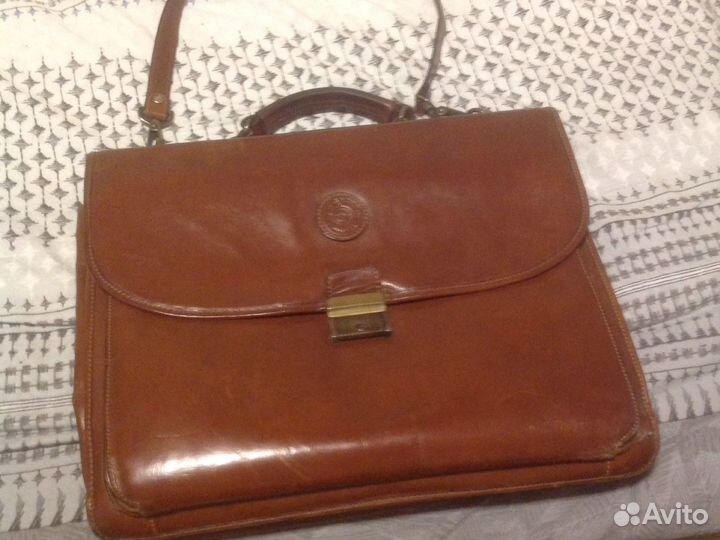 Портфель кожа оригинал италия бу