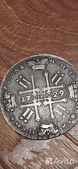 Рубль 1729 г. оригинал