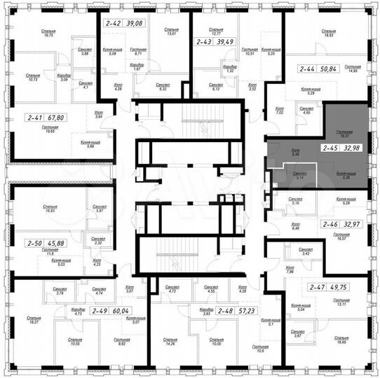 Квартира-студия, 32,8 м², 6/36 эт.