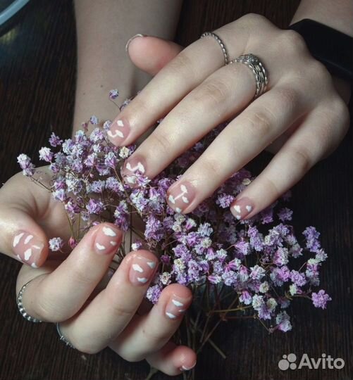Наращивание ногтей на дому/ коррекция/ педикюр