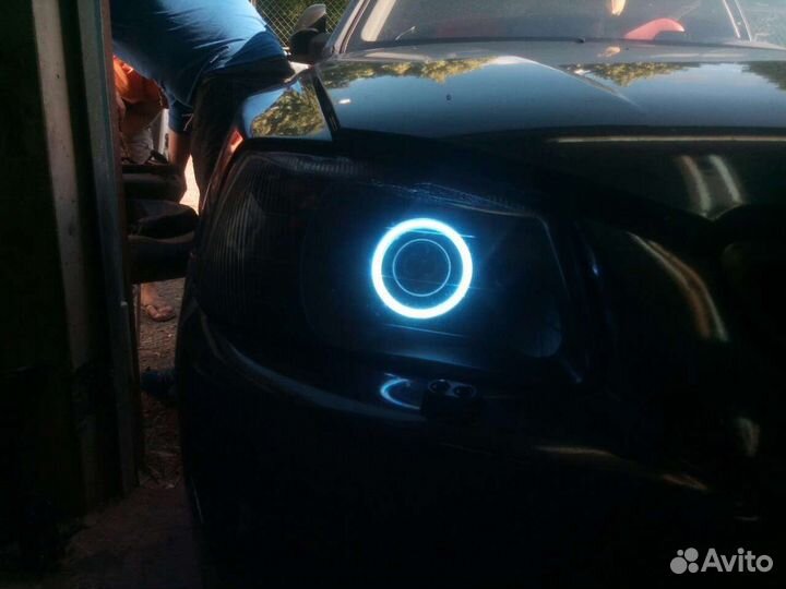 Фары на акцент биксенон, Леды