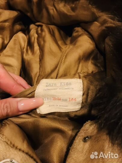 Пальто для девочки zara