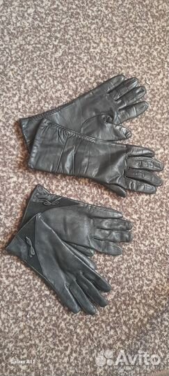 Перчатки женские кожаные размер 7