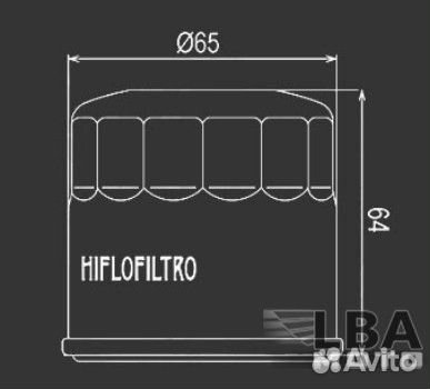 Масляный фильтр Yamaha/Honda/Kawasaki HF204