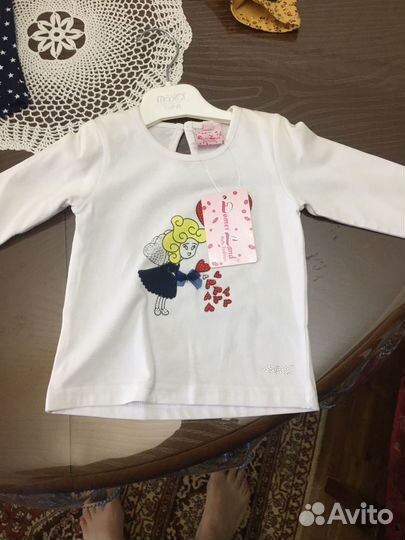 Детская одежда для девочек 86 92. Х/б трикотаж