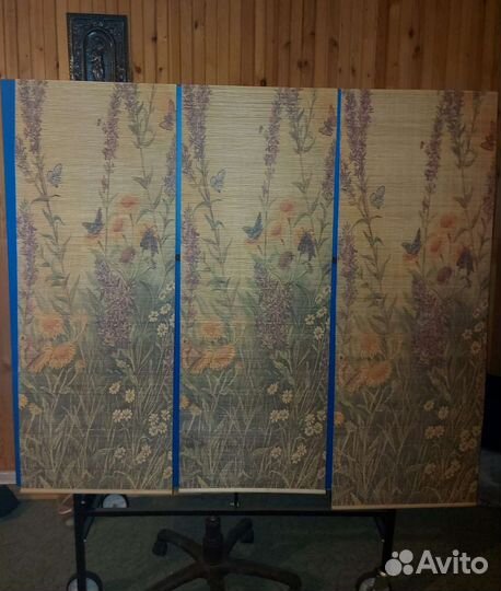 Шторы рулонные б/у бамбук