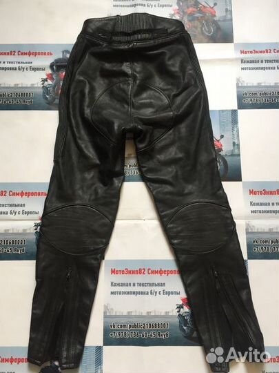 565) Кожаные мото штаны