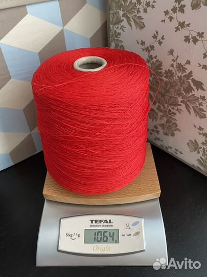 Пряжа для вязания Лен в бобине (Италия)