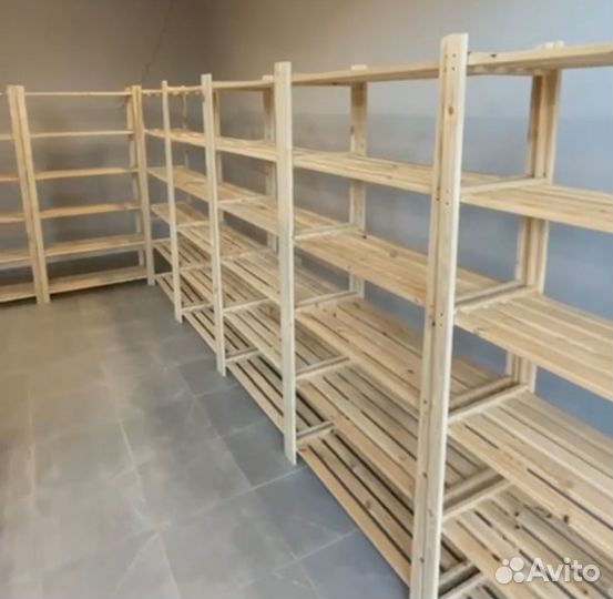 Стеллаж деревянный