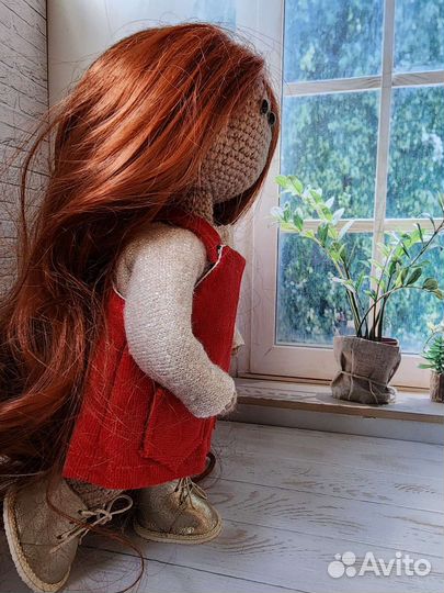 Кукла крючком интерьерная hand made