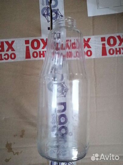 Стеклянная бутылка 1 л