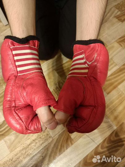 Перчатки детские для каратэ (кожа)