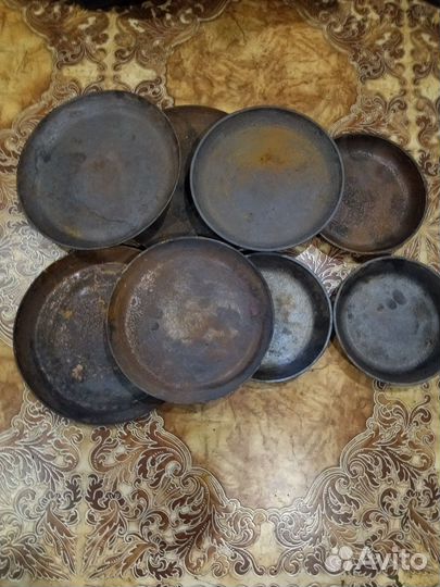 Чугунная сковорода СССР чугуны и угольный утюг