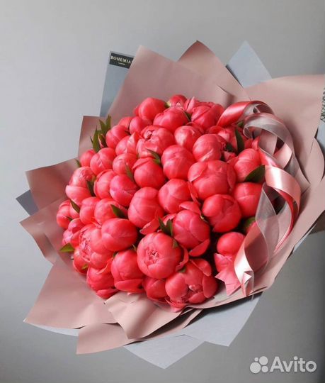 Пионы с бесплатной доставкой