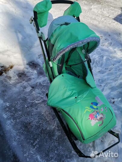 Коляска санки ника 7-4