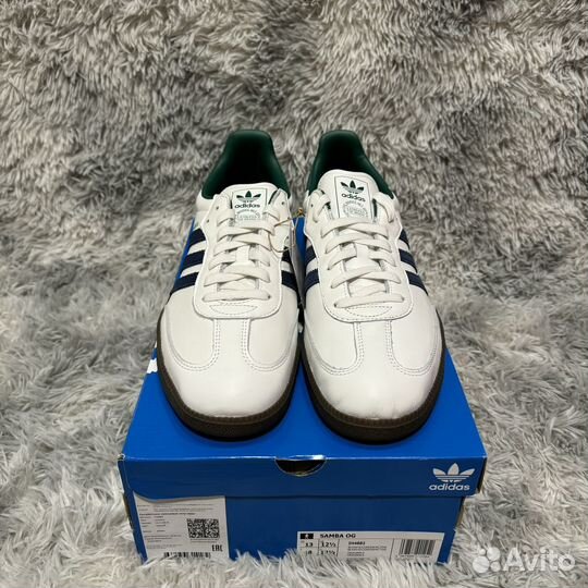 Adidas Samba OG White Navy Collegiate Green