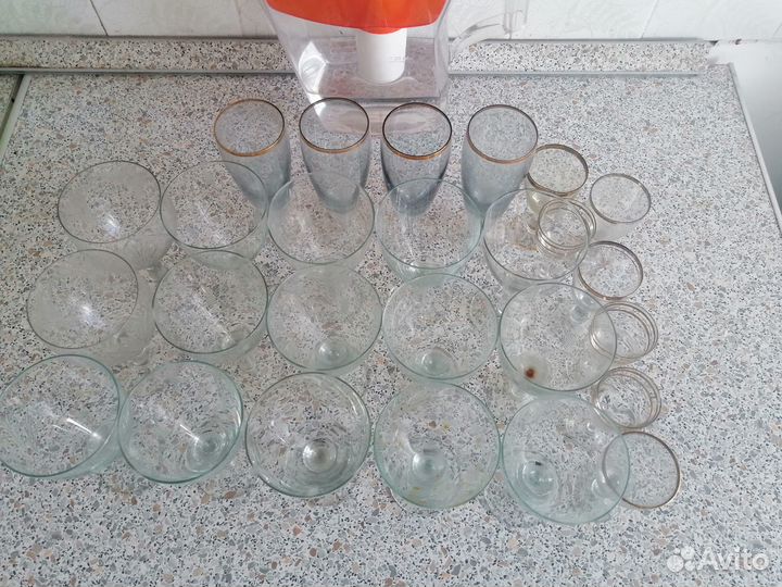 Бокалы фужеры рюмки СССР