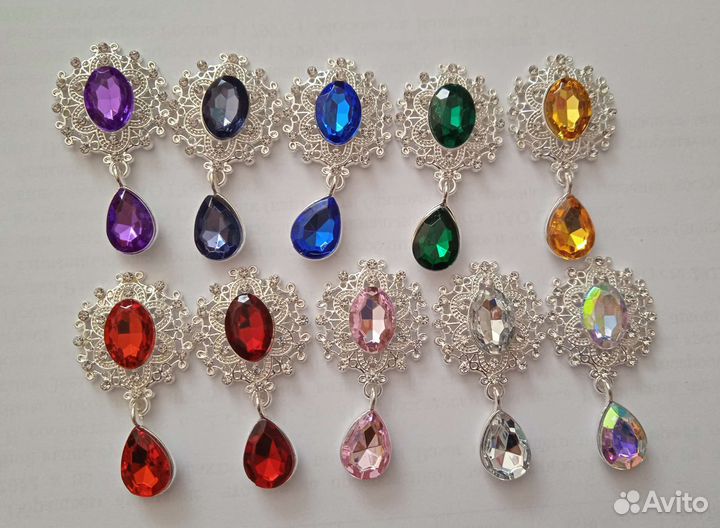 Ювелирная серединка, тычинки, кабошоны