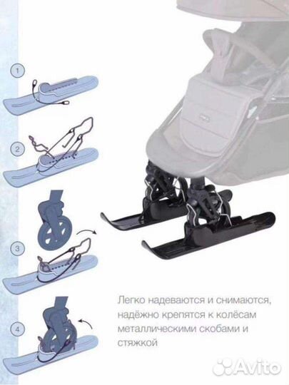 Лыжи для коляски