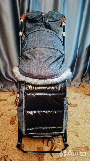 Санки коляска galaxy glory gloss