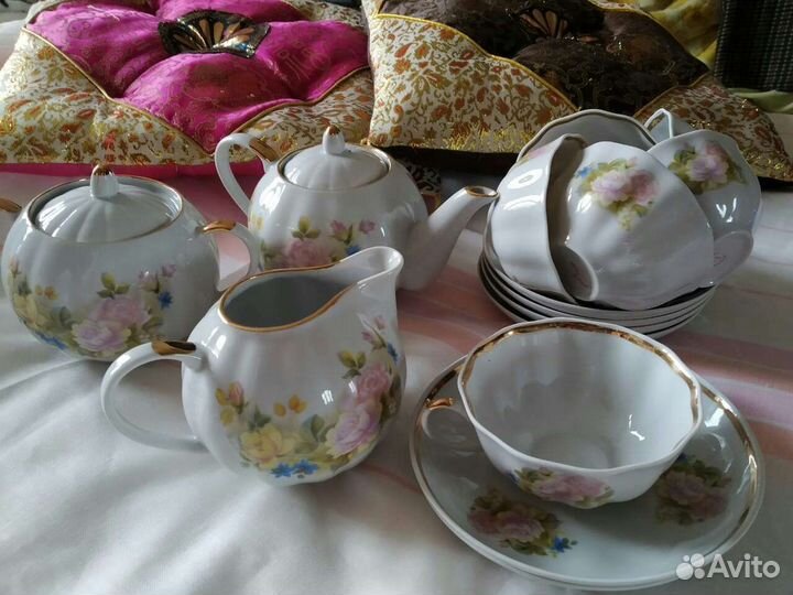 Сервиз чайный.Фарфор императорский.Дулево.Новый