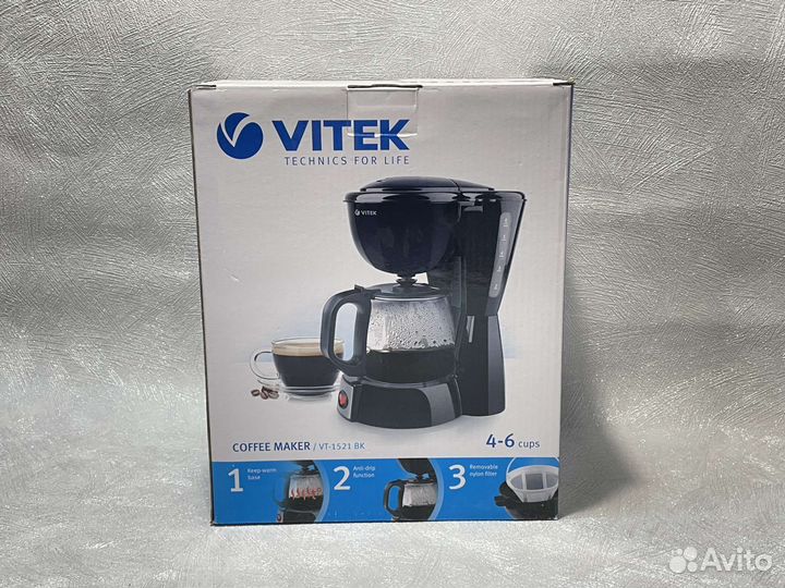 Кофеварка капельного типа Vitek VT-1521 BK