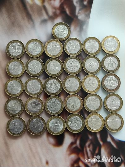 Юбилейные монеты 10 р серия(дгр, мин-ва) 2002-2011