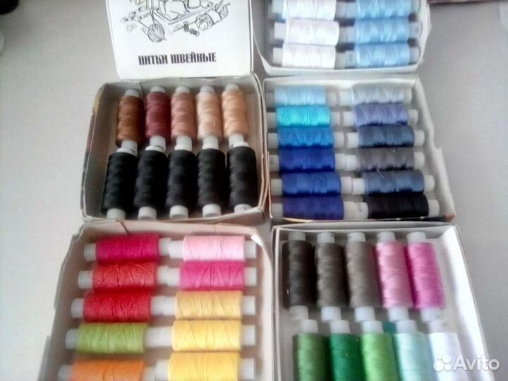 Нитки швейные