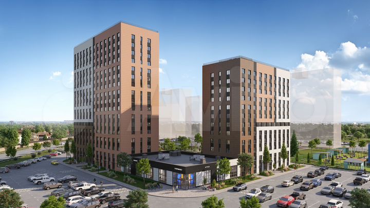 2-к. квартира, 45,6 м², 14/17 эт.