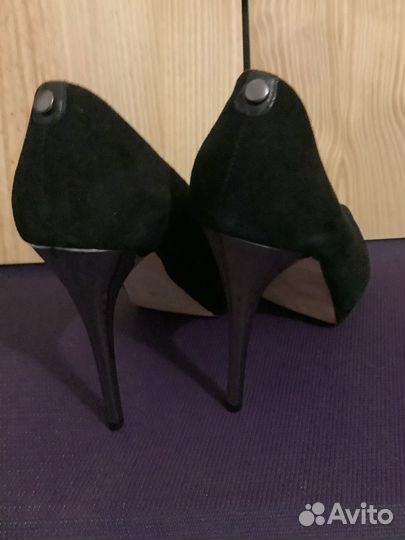 Туфли Cosmoparis Франция р39 на 38 натур. замша