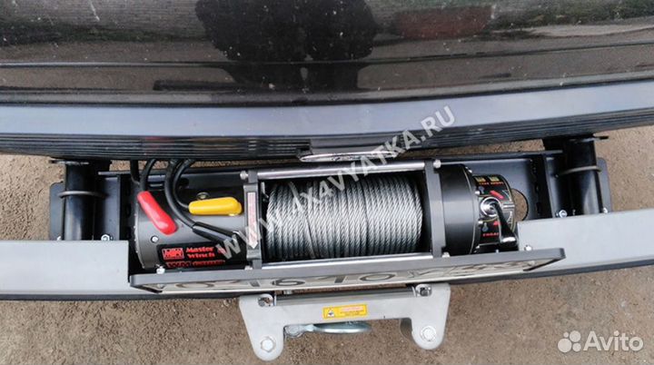 Площадка лебедки в штатный бампер Нива 2121