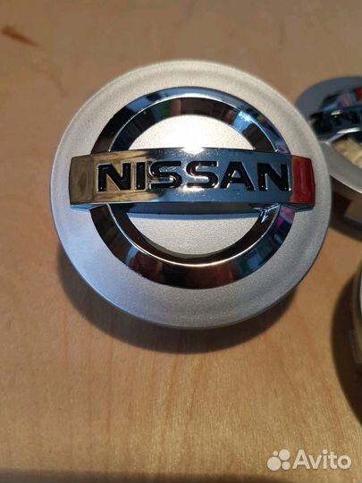 Заглушки литых дисков колпачки Nissan 54мм