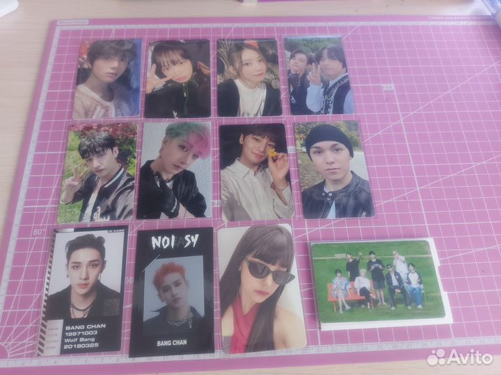 Карты stray kids txt bts le sserafim