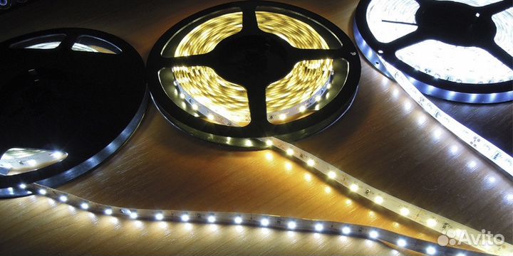 Подсветка светодиодная, профиль алюминиевый