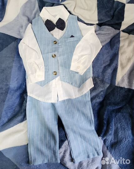 Праздничный Костюм для мальчика 80 брюки рубашка