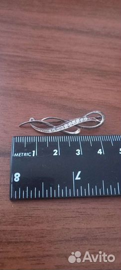 Брошь серебро 925