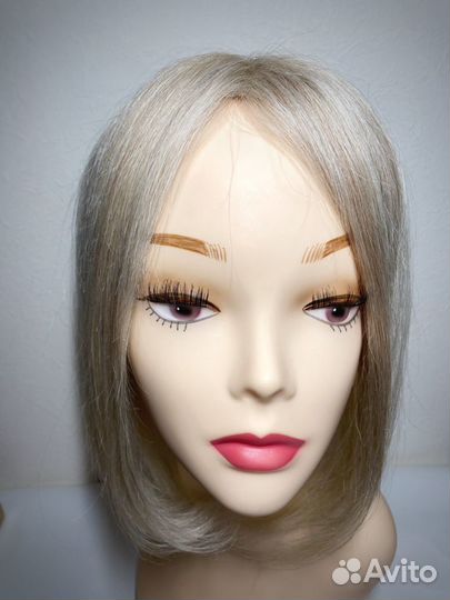 Накладка теменная из натуральных волос