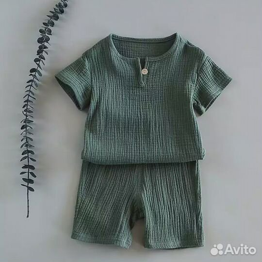 Новые костюмы из муслина для мальчика р104-110-116