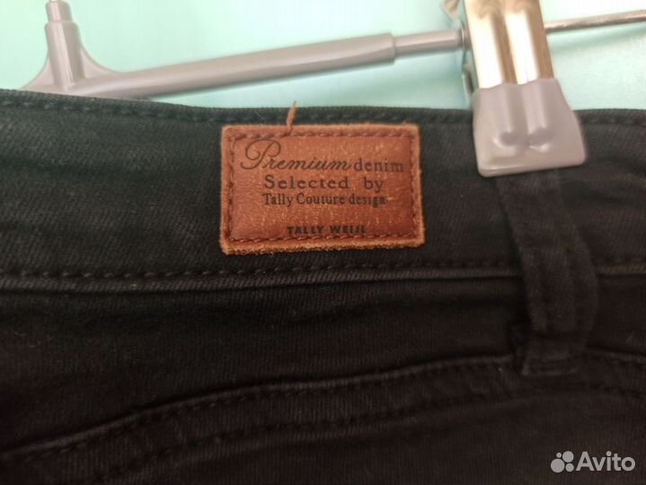 Джинсы чёрные скинни Tally Weijl 36