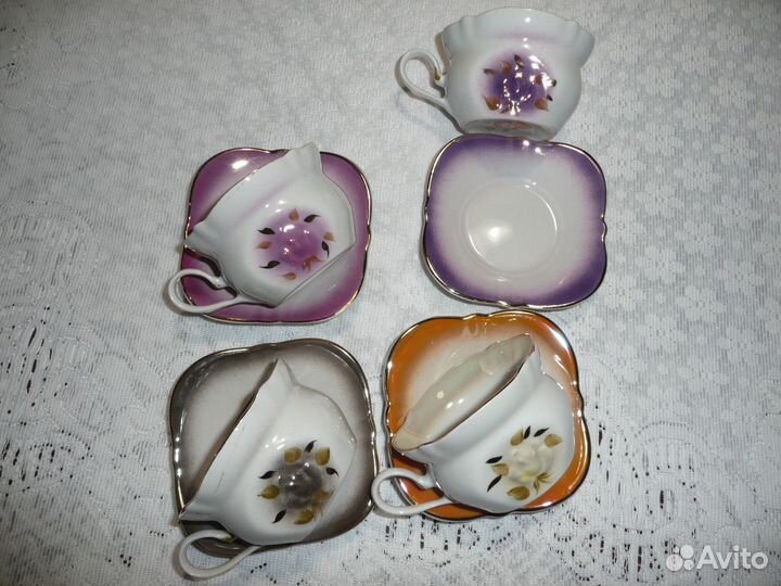 Чашка с блюдцем кофейная