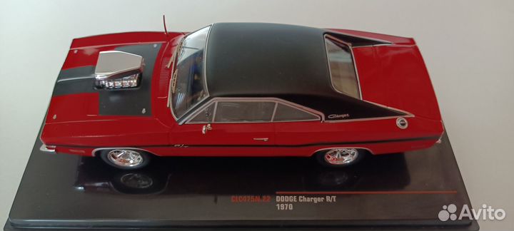 Dodge Charger R/T 1970 Red/Black 1-43 IXO CLC475